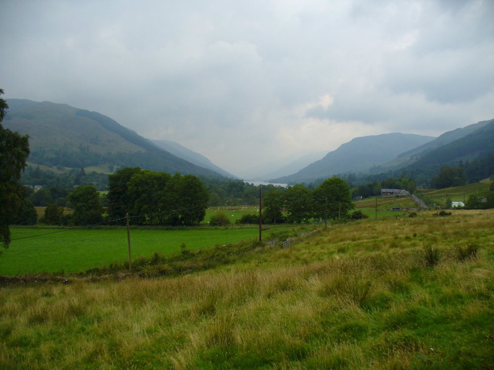 Looking down Balquhidder Glen from the Clach nan Sul's old home