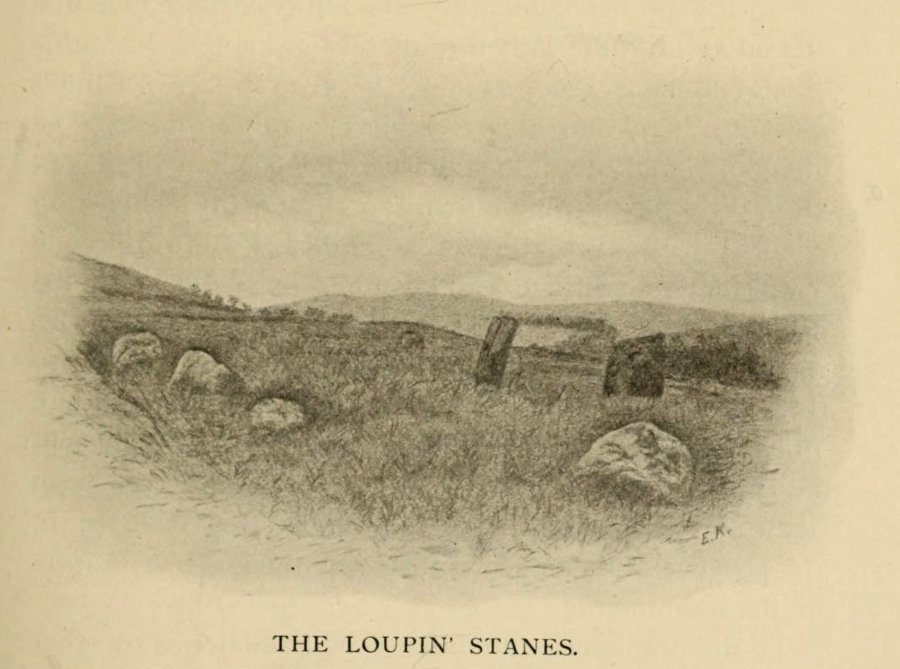Hyslop's old drawing of the Loupin Stanes