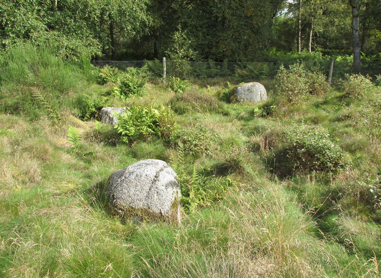 Three stones - once part of a circle?