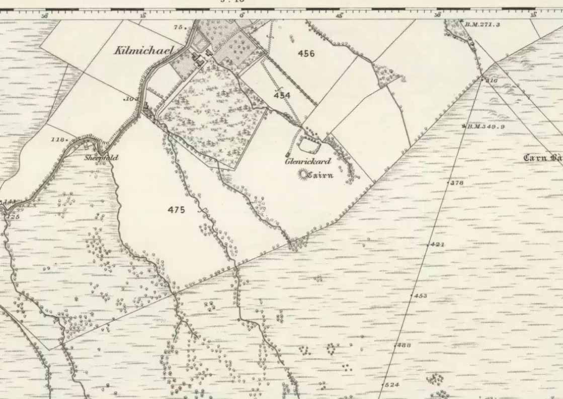 Glenrickard on 1868 map