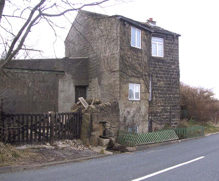 Jennet's Well, Black Hill, Keighley (in the middle of the picture, next to house)