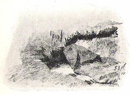 Halliwell Sutcliffe's scruffy quick sketch, circa 1898