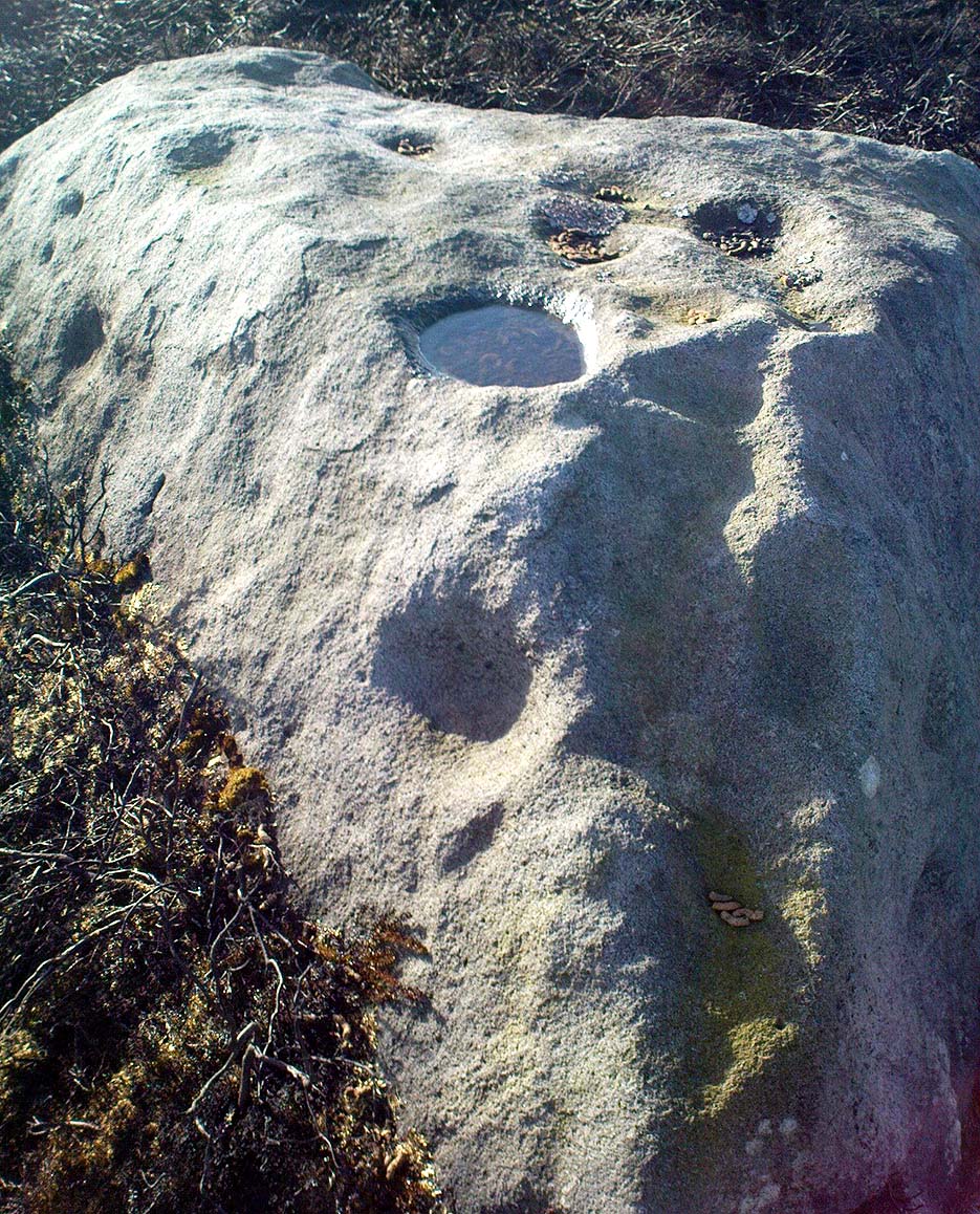 Green Crag Top stone - from above