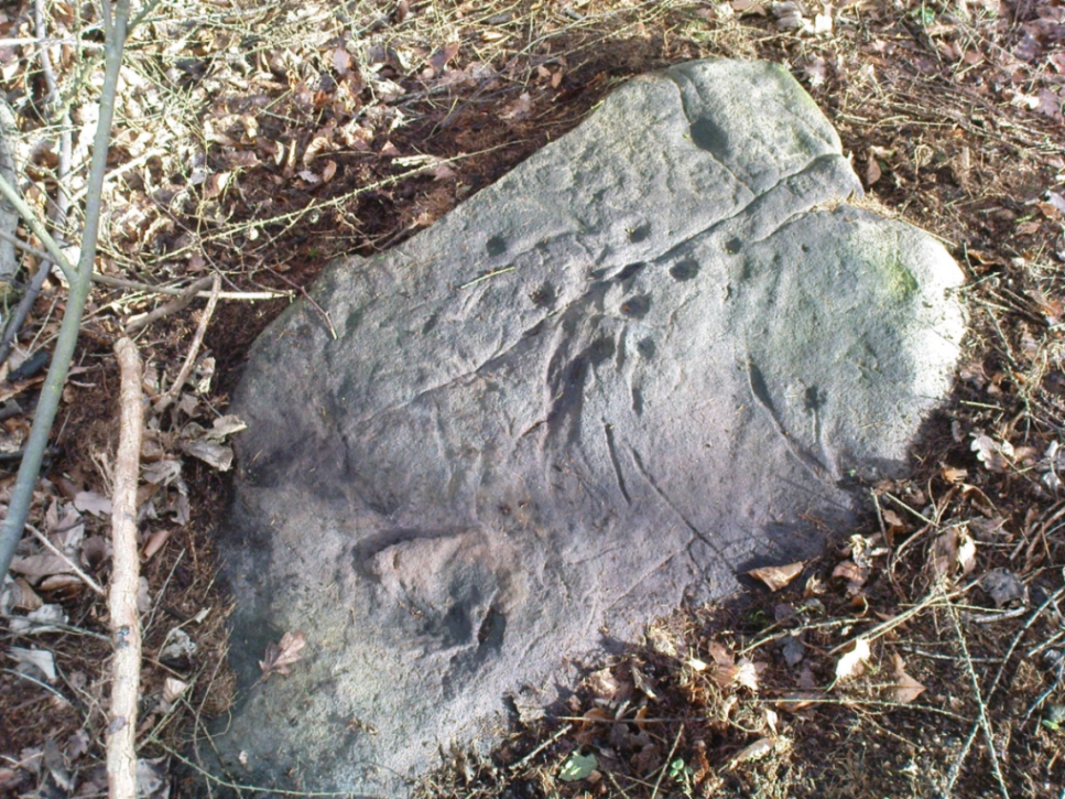 Tree Stone, showing modern industrial scars