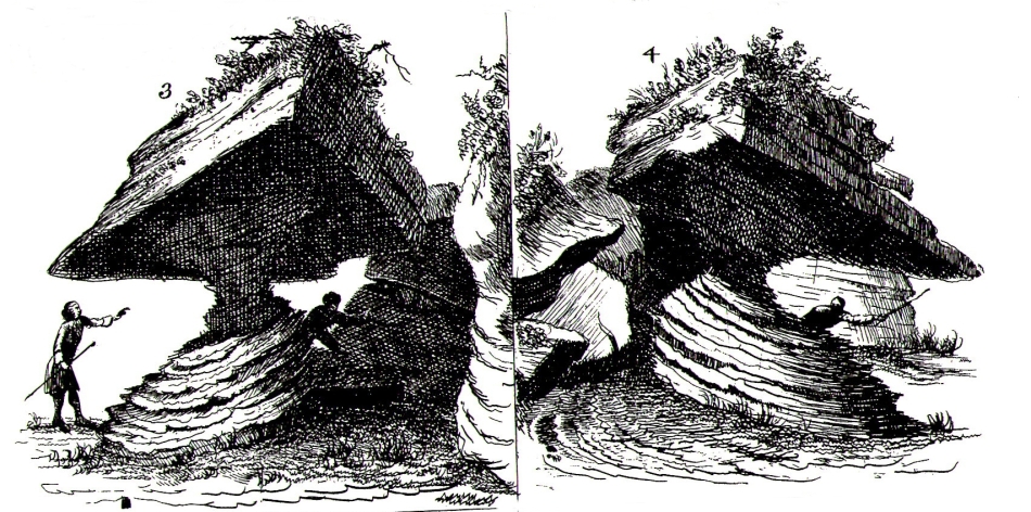 Watson's 1775 drawing of the Rocking Stone