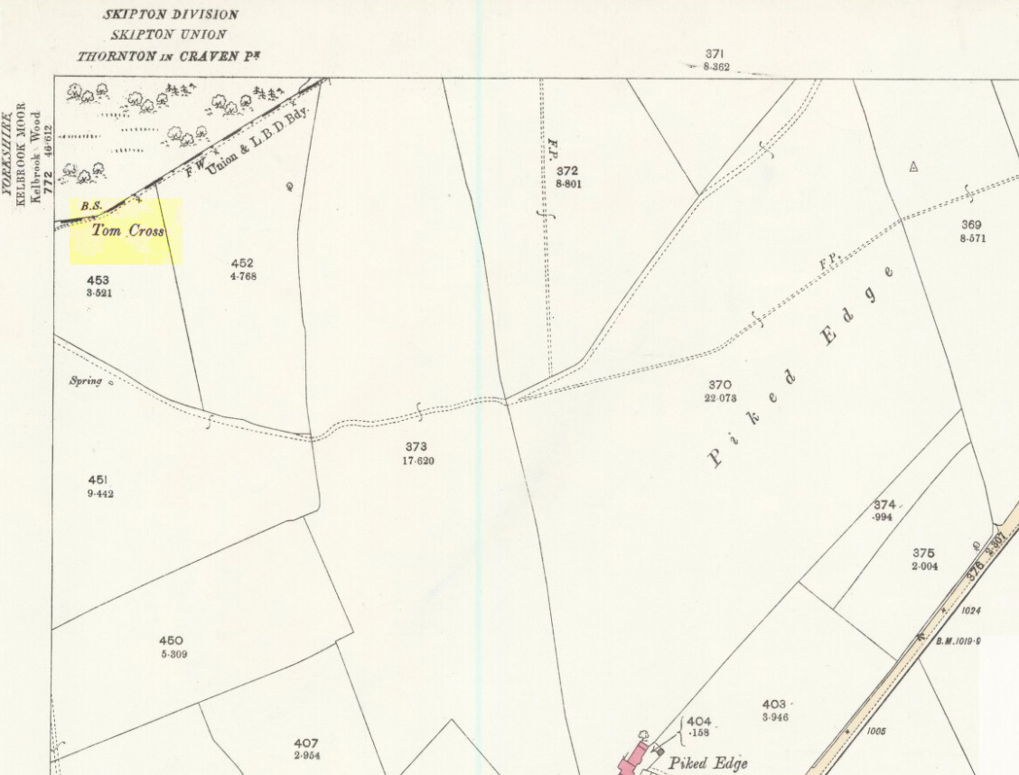 Tom Cross on 1892 map
